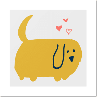 Cute Valentine Dog Posters and Art